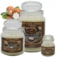 NATURE CANDLE 90gr GIARA 100% CERA VEGETALE BURRO DI KARITè