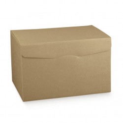 SCATOLA SEGRETO 6 BOTTIGLIE 32,5X25,5X18 AVANA LISCIA