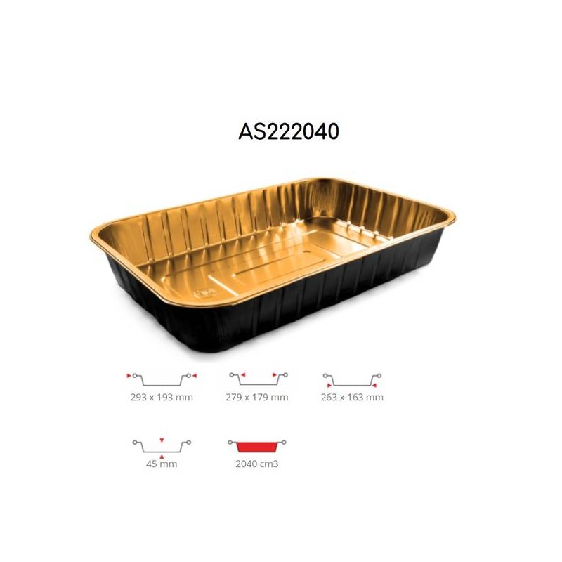 TEGLIA ECLIPSE ORO/NERO 6PRZ 50pz AS222040