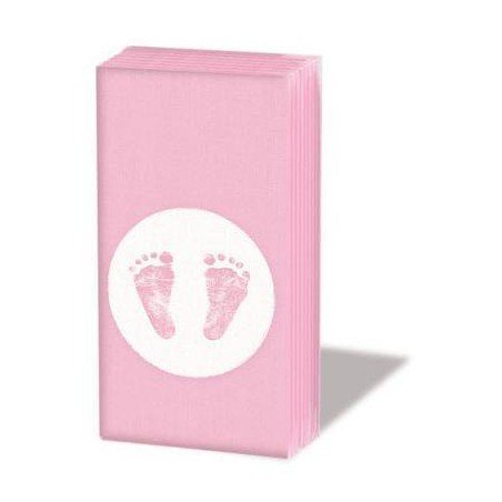 FAZZOLETTI DECOR BABY STEPS GIRL 10pz
