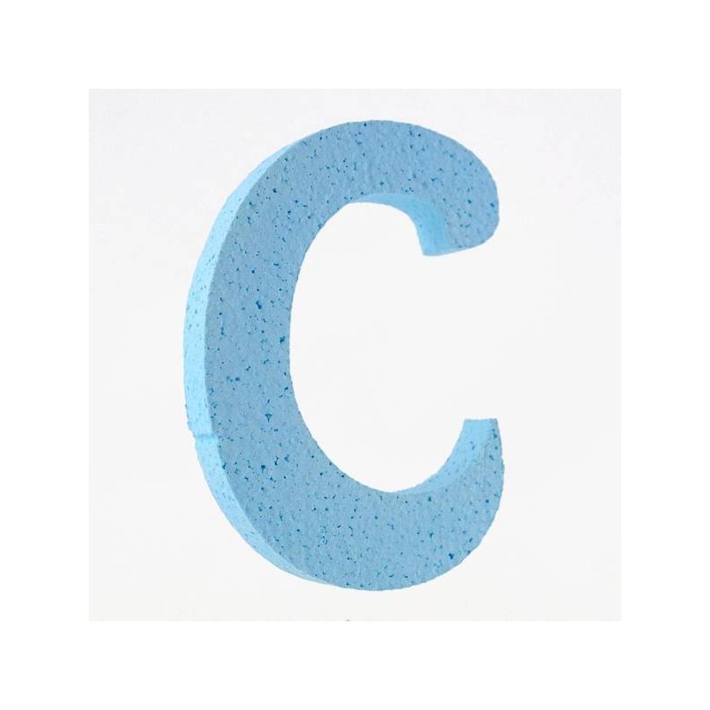 LETTERA POLISTIROLO PASTELLO mm120x90 C CELESTE