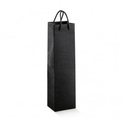 SHOPPER 1 BOTTIGLIA 9,5x9,5x38 SETA NERO