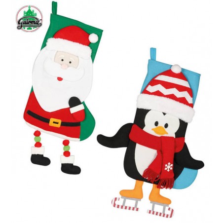 CALZA FELTRO CON FIGURA E PIEDINI