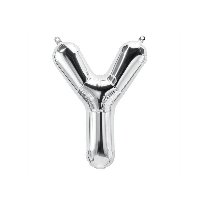 LETTERA Y MYLAR SILVER 16 40cm