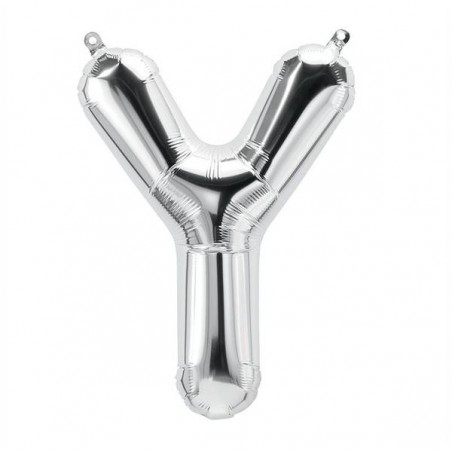 LETTERA Y MYLAR SILVER 16 40cm