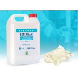 DETERGENTE LAVAMANI C/ANTIMICROBICO AURADERM DETERMANI 1lt CON DOSATORE KROLL