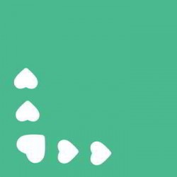 FUSTELLA 25mm ANGOLARE CUORICINI