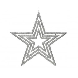 STELLA MULTI GLITTER 41x39cm SILVER