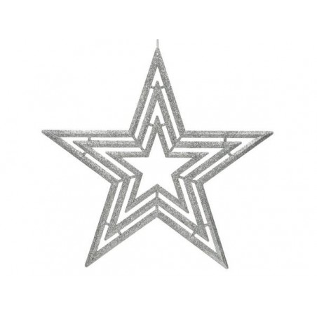 STELLA MULTI GLITTER 41x39cm SILVER