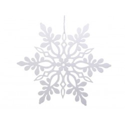 FIOCCO DI NEVE DA GLITTER 38x30cm BIANCO