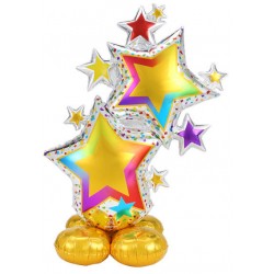 PALLONE MYLAR STAND AIR STAR COLORFUL 86x149cm
