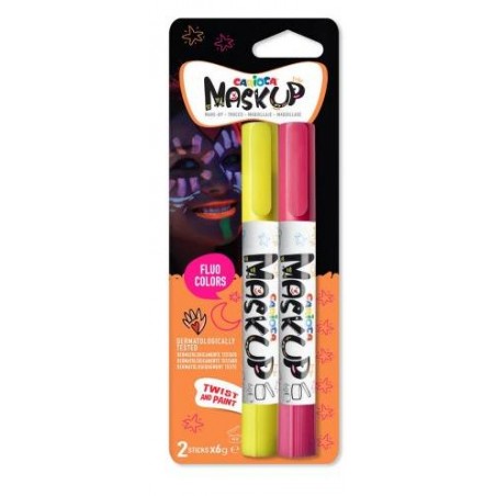 MASK UP NEON GIALLO/ROSA 2pz