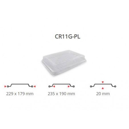 COPERCHI PET TEGLIA ALLUMINIO R11G-PL 100pz