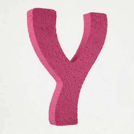 LETTERA POLISTIROLO PASTELLO mm120x90 Y FUCSIA