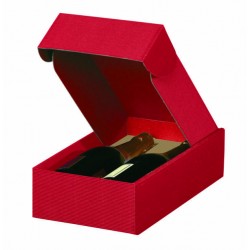 CANTINETTA 2 BOTTIGLIE ONDA ROSSA 20x33,5x9