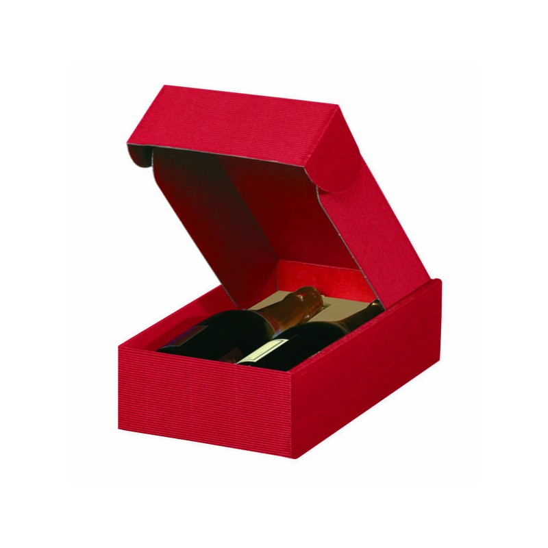CANTINETTA 2 BOTTIGLIE ONDA ROSSA 20x33,5x9
