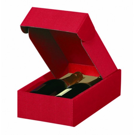 CANTINETTA 2 BOTTIGLIE ONDA ROSSA 20x33,5x9