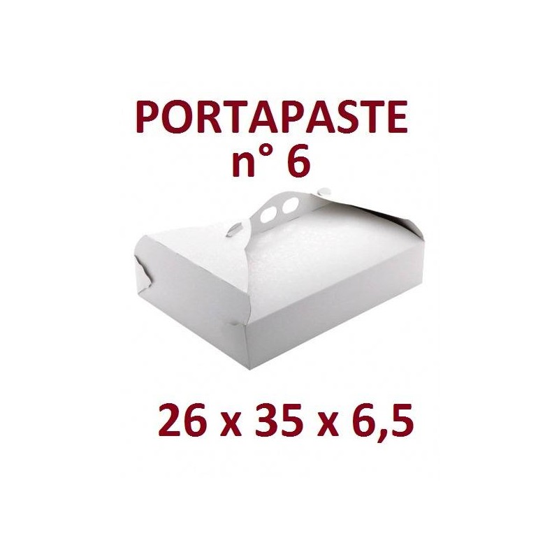SCATOLA P.PASTE POLIT. N°6 26x35x6,5cm BIANCO RAMAGE