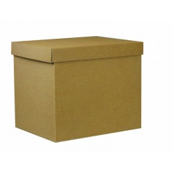 SCATOLA F/COPERCHIO LINEA 1200 38,5x30x33cm ONDA AVANA...