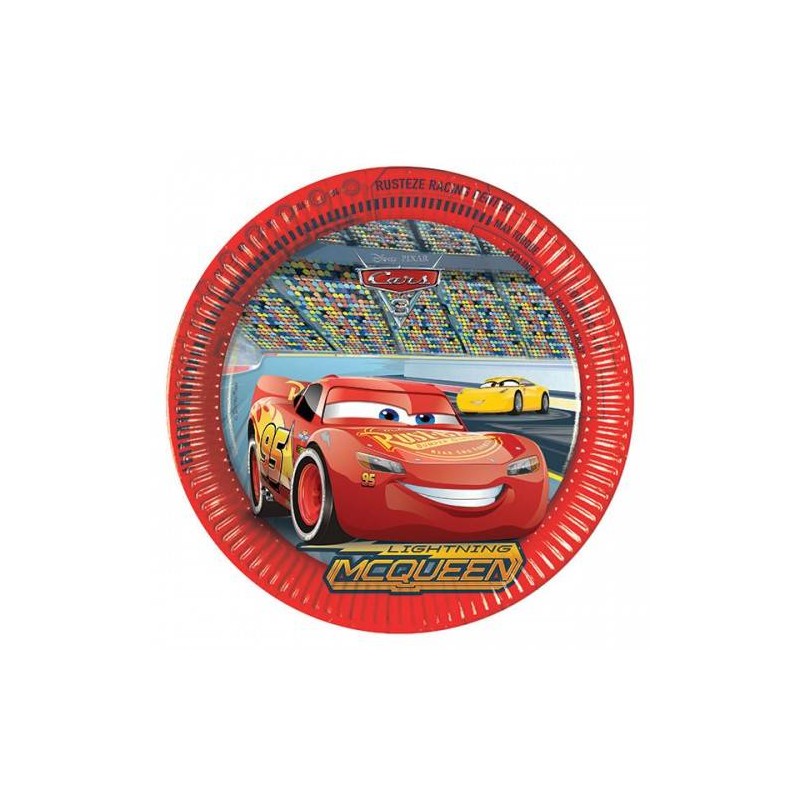 PIATTI CARTA PIANI ø23cm CARS 3 8pz