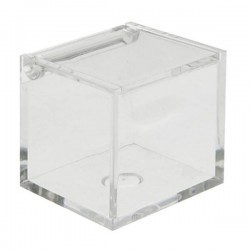 SCATOLA PLEXI CUBO 10x10x10cm C/COPERCHIO G3006