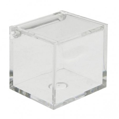 SCATOLA PLEXI CUBO 10x10x10cm C/COPERCHIO G3006