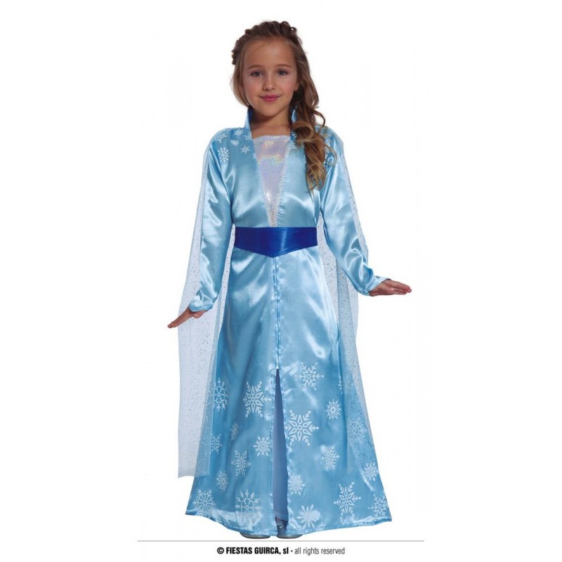 COSTUME PRINCIPESSA DEL GHIACCIO 10-12 ANNI