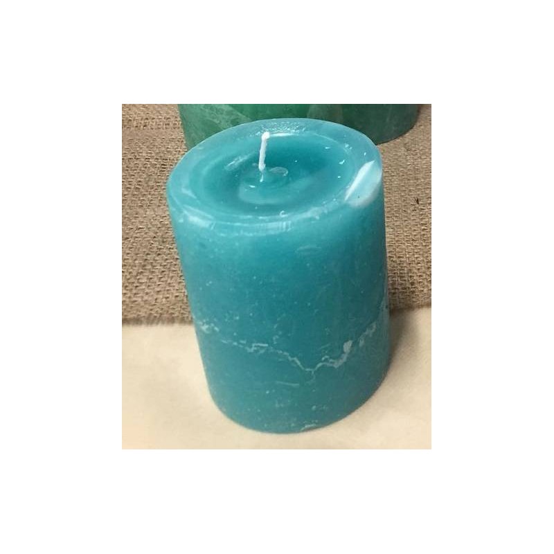 MOCCOLO TONDO CERA TIFFANY 8x15cm RUSTICO