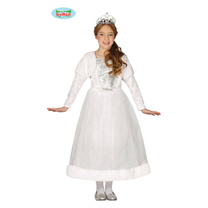 COSTUME PRINCIPESSA BIANCA 5/6 ANNI