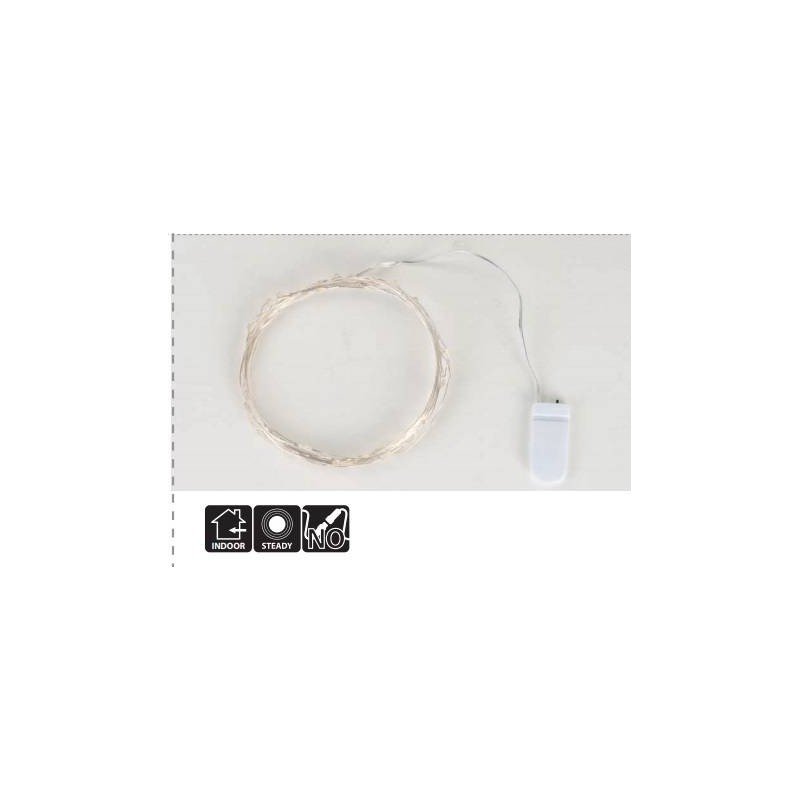 FILO 30 MINI LED C/BATTERIA 3mt