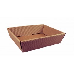 VASSOIO PICCOLO BASSO 25x20x6cm ONDA AVANA