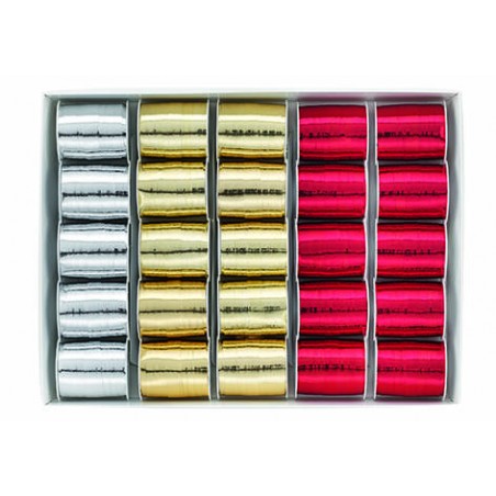 ROCCHETTO NASTRO SPLENDID METAL mm10x10mt 6870 ASS.TI 1pz