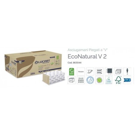 ASCIUGAMANI A V ECO NATURAL V2 3800pz (20x190)