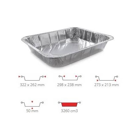 TEGLIA ALLUMINIO 8 prz 50PZ R31G CONTITAL