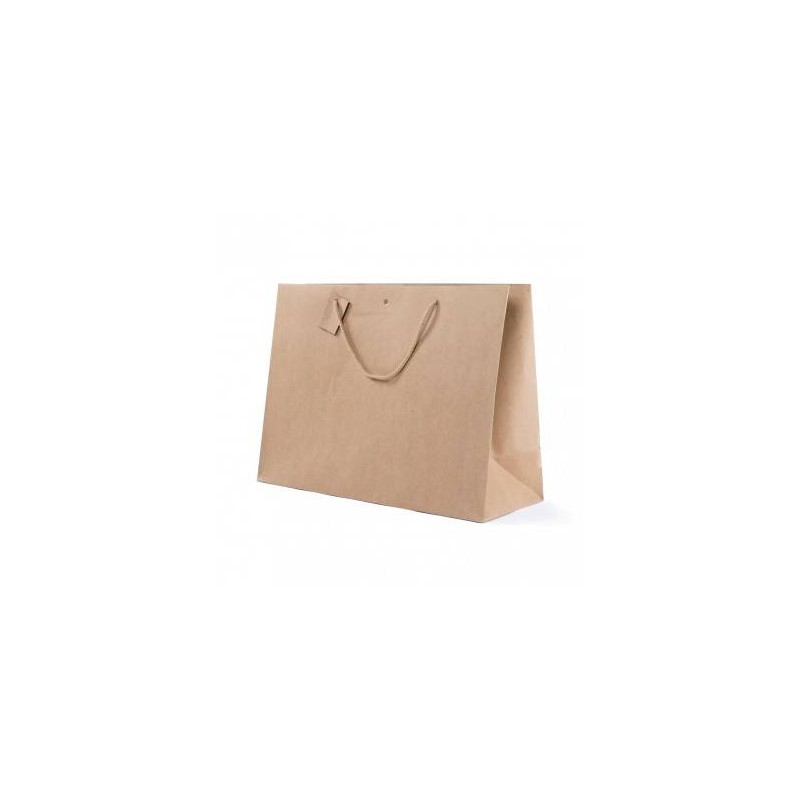 SHOPPER CARTA KRAFT CON TAG & FORO 16+8x14cm AVANA