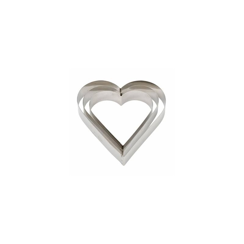 SAGOMA INOX CUORE 14x4,5cm