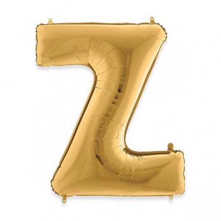PALLONE MYLAR LETTERA Z 102cm 40 GOLD