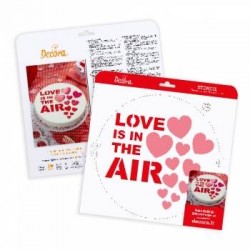 STENCIL LOVE IS IN THE AIR ø25cm