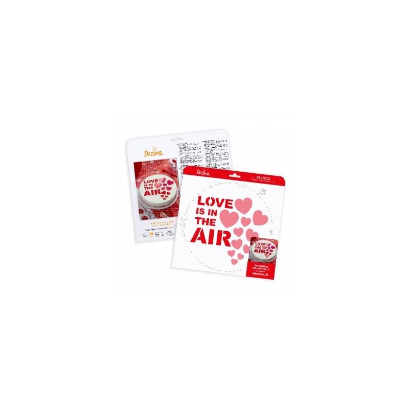 STENCIL LOVE IS IN THE AIR ø25cm