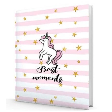 ALBUM FOTO UNICORNO 24x30cm 30fg PERGAMENA C/VELINA 17383