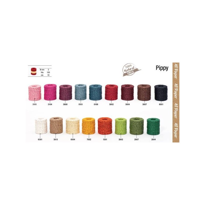 CORDINO 100% CARTA mm2x100YDS PIPPY 3813-NATURAL