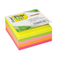POP-UP NOTES 75x75mm CUBO 320fg MULTICOLOR