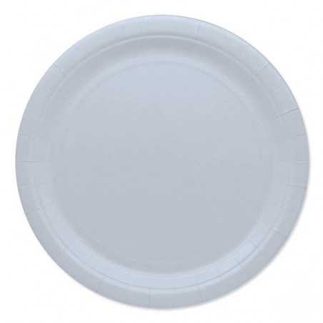 PIATTI PIANI ECOLOR BIODEGRADABILI 24cm BIANCO 25pz