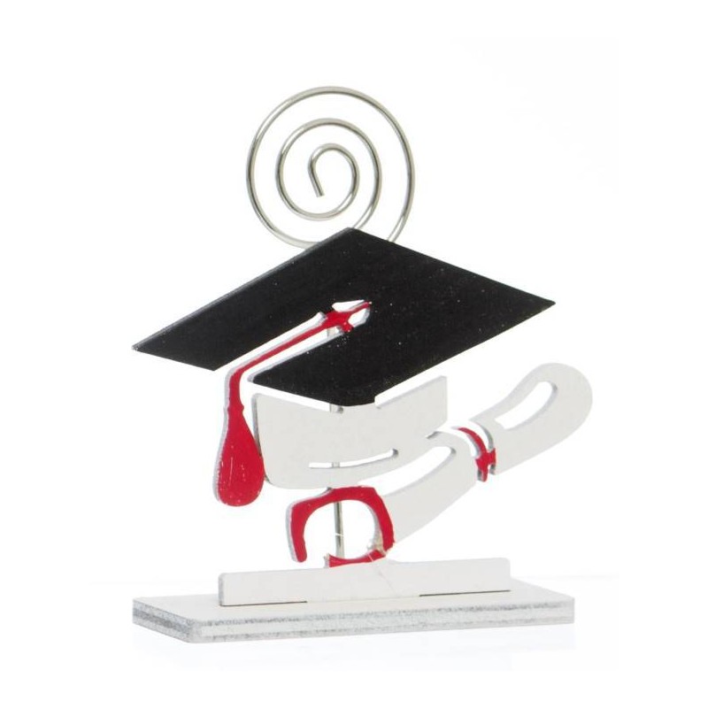 CLIP LAUREA LEGNO H.9cm