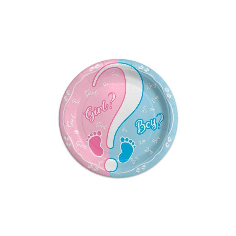PIATTI DESSERT BABY BOY OR GIRL 8pz