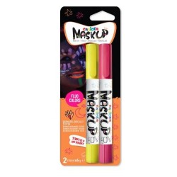 MASK UP NEON GIALLO/ROSA 2pz