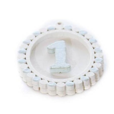 APPLICAZIONE LEGNO 1° BOY 4cm 12pz