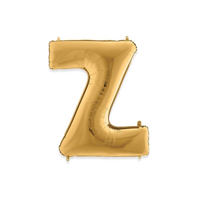 PALLONE MYLAR LETTERA Z 102cm 40 GOLD