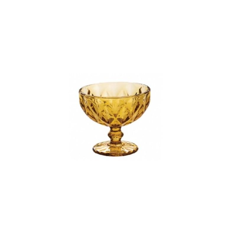 COPPA IN VETRO 300ml GIALLO MIELE