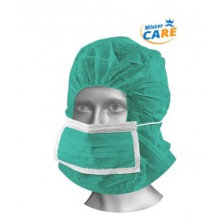 Mr.Care - ASTRO CAP CON MASCHERINA 36x40cm PP VERDE 100pz